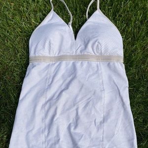 Lululemon White Taupe Nude Tank Top Active Wear